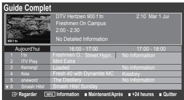 Guide Complet DTV Herzien 900 f tn 2:10 Mar 1 Jui Freshmen On Campus 2:00 - 2:30 No Detailed Information Aujourd'hui 16:00 - 17:00 17:00 - 18:00 1 f tn Freshmen O... Street Hypn... No Information 2 ITV Play Mint Extra 3 Kerrang! Loaded No Information 4 Kiss Fresh 40 with Dynamite MC Kistory 5 oneword The Distillery No Information 6 Smash Hits! Smash Hts! Sunday ■ Rägerar Information ■ Maintenant/Aprés ■ +24 heures ■ Quitter