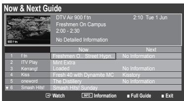 SAMSUNG LE22B350F2W - Uporaba Now & Next Guide / Full Guide - 1