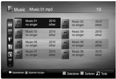 SAMSUNG LE22C350D1W - De groep video- / muziek- / fotobestanden afspelen - 1