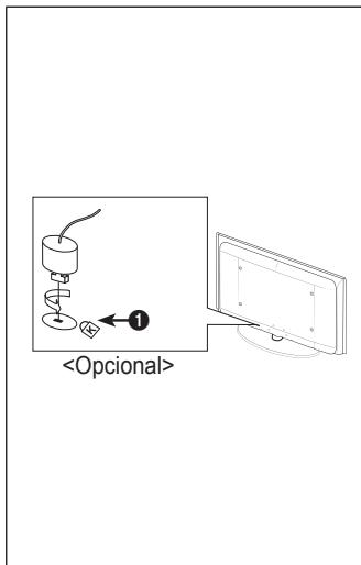 SAMSUNG LE22C430C4W - Uso del bloqueo Kensington antirrobos - 1