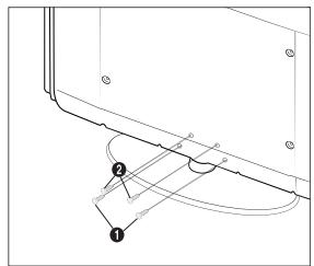 SAMSUNG LE22C430C4W - Montage du socle - 1