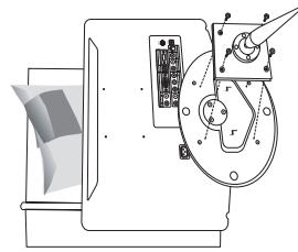SAMSUNG LE22C430C4W - Cómo ajustar el ángulo del televisor (sólo el modelo de 19 pulgadas) - 5