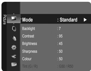 SAMSUNG LE22C430C4W - Viewing the menus - 1