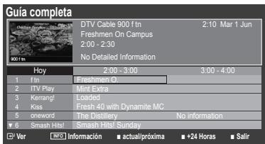 SAMSUNG LE22C430C4W - Uso de Guía actual y próxima / Guía completa - 2