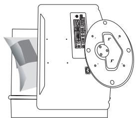 SAMSUNG LE22C430C4W - Como ajustar a base (apenas para os modelos de 19 polegadas) - 1