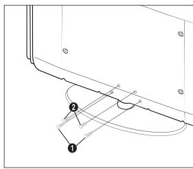 SAMSUNG LE22C430C4W - Installing the Stand - 1