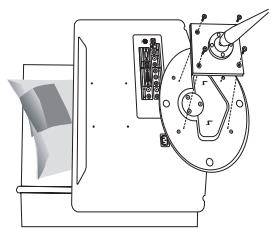 SAMSUNG LE22C430C4W - How to Adjust the Angle of the TV (19inch model only) - 5