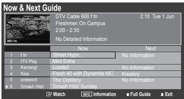 SAMSUNG LE22C430C4W - Uporaba Now & Next Guide / Full Guide - 1