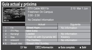 SAMSUNG LE22C430C4W - Uso de Guía actual y próxima / Guía completa - 1