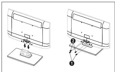 SAMSUNG LE32B350F1W - Installazione del piedistallo - 2