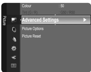SAMSUNG LE32B350F1W - Configuring the Picture Menu - 2