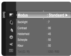SAMSUNG LE32B350F1W - Het beeldmenu configureren - 1