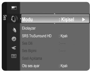SAMSUNG LE32B350F1W - □ Ses Biçimi→ MPEG / Dolby dijital (yalnızca dijital kanallar) - 1