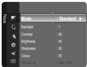 SAMSUNG LE32B350F1W - Configuring the Picture Menu - 1