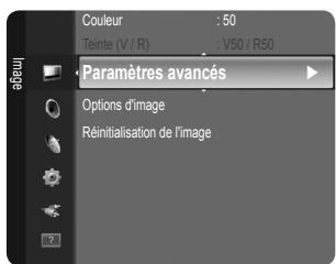 SAMSUNG LE32B350F1W - Paramètres avancés - 1