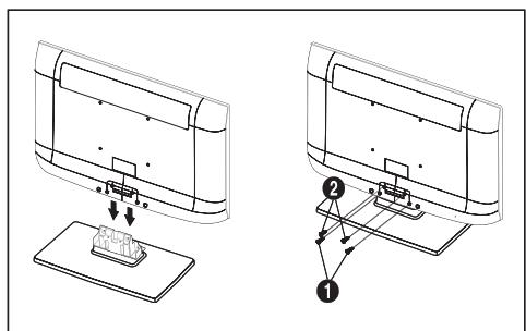 SAMSUNG LE32B350F1W - Namestitev stojala - 2