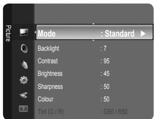 SAMSUNG LE32B350F1W - Viewing the menus - 1