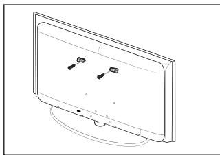 SAMSUNG LE32B450 - ■ Voorkomen dat de TV valt: - 2