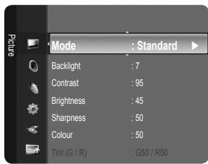 SAMSUNG LE32B450 - Backlight / Contrast / Brightness / Sharpness / Colour / Tint (G/R) - 1