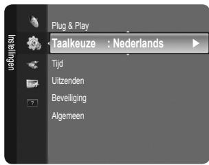 Plug & Play Taalkeuze : Nederlands Tijd Uitzenden Beveiliging Algemeen