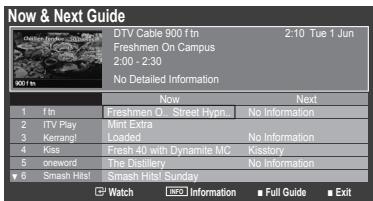 SAMSUNG LE32B450C4W - Uporaba Now &amp; Next Guide / Full Guide - 1