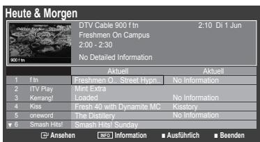 SAMSUNG LE32B450C4W - Verwenden des Heute & Morgen / Ausführlich - 1