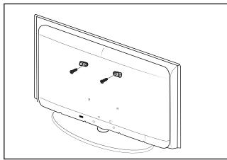 SAMSUNG LE32B450C4W - Para impedir que el televisor se caiga: - 2