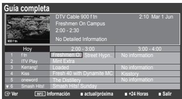 Guía completa DTV Cable 900 f tn 2:10 Mar 1 Jun Freshmen On Campus 2:00 - 2:30 No Detailed Information Hoy 2:00 - 3:00 3:00 - 4:00 f tn Freshmen On Street Hypn... No information iTV Play Mint Extra Kerrang! Loaded No information Kiss Fresh 40 with Dynamite MC Kistory c neword The Distillery No information Smash Hels! Smash Hels! Sunday Ver Inclomación actual/proxima +24 Horas Salir