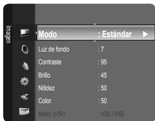 Configuración avanzada Opciones de imagen Reinicio de la imagen