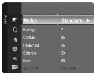 Kleur : 50 Tint (G / R) : G50 / R50 Geavanceerde instellingen Afbeeldingsopties Beeld resetten