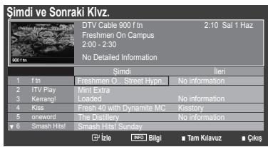 SAMSUNG LE32B460 - Şimdi ve Sonraki Klvz. / Tam Kılavuz Kullanımı - 1