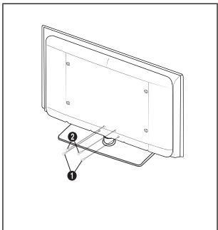 SAMSUNG LE32B460 - Montage du socle - 2