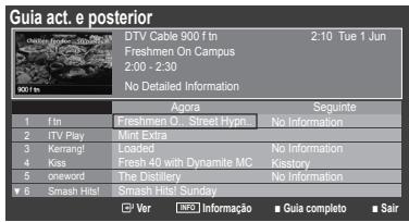 SAMSUNG LE32B460 - Utilizar o Guia act. e posterior / Guia completo - 1