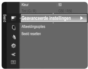SAMSUNG LE32B460 - □ Geavanceerde instellingen - 1