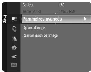SAMSUNG LE32B460 - Paramètres avancés - 1