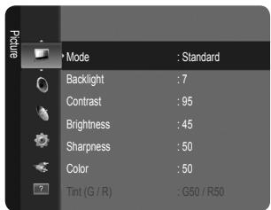 SAMSUNG LE32B460 - Nastavitev možnosti Brightness na 80 - 1