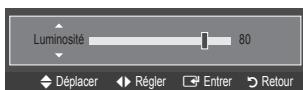SAMSUNG LE32B460 - Réglage de la Luminosité sur 80 - 5