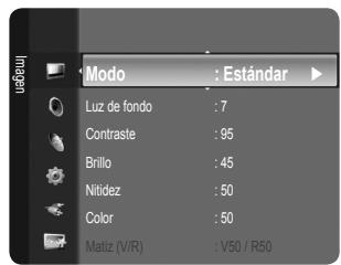 SAMSUNG LE32B530P7W - Luz de fondo / Contraste / Brillo / Nitidez / Color / Matiz (V/R) - 1