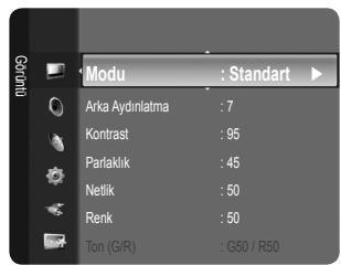 SAMSUNG LE32B530P7W - Arka Aydınlatma / Kontrast / Parlaklık / Netlik / Renk / Ton (G/R) - 1