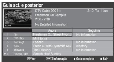 SAMSUNG LE32B530P7W - Utilizar o Guia act. e posterior / Guia completo - 1