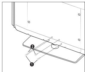 SAMSUNG LE32B530P7W - De standaard bevestigen - 2