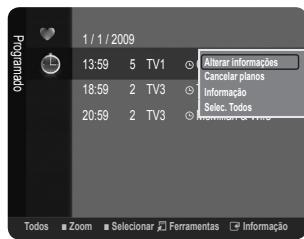 SAMSUNG LE32B530P7W - ■ Ordenar (apenas canais analógicos) - 1