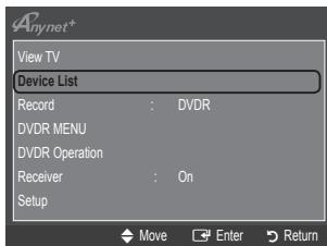 SAMSUNG LE32B530P7W - Switching between Anynet+ Devices - 1