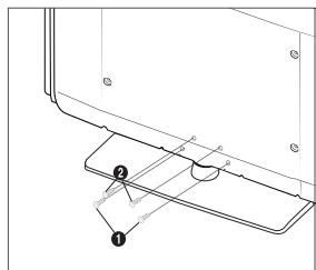 SAMSUNG LE32B530P7W - Installazione del piedistallo - 2