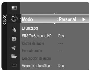 SAMSUNG LE32B530P7W - Descripción de audio (sólo canales digitales) - 1