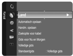 LiDy Automatisch opslaan Handm. opslaan Zoekoptie voor kabel Gids voor Nu en Morgen Volledige gids Standaardgids : Volledige gids