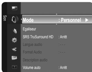 SAMSUNG LE32B530P7W - ☐ Description audio (Chaînes numériques.) - 1