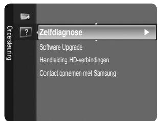 Zelfdiagnose Software Upgrade Handleiding HD-verbindingen Contact opnemen met Samsung