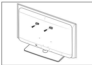 SAMSUNG LE32B530P7W - ■ Voorkomen dat de TV valt: - 2