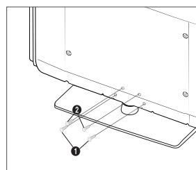 SAMSUNG LE32B530P7W - Installing the Stand - 2